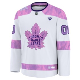 Dresovi Toronto Maple Leafs 2024-25 Fanatics Hockey Fights Cancer Practice Custom Bijela - Muške